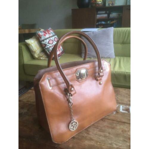 DKNY handtas cognac bruin