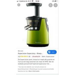 Superjuicer slowjuicer, incl flesjes