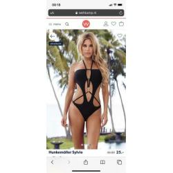 Monokini zwart maat 38