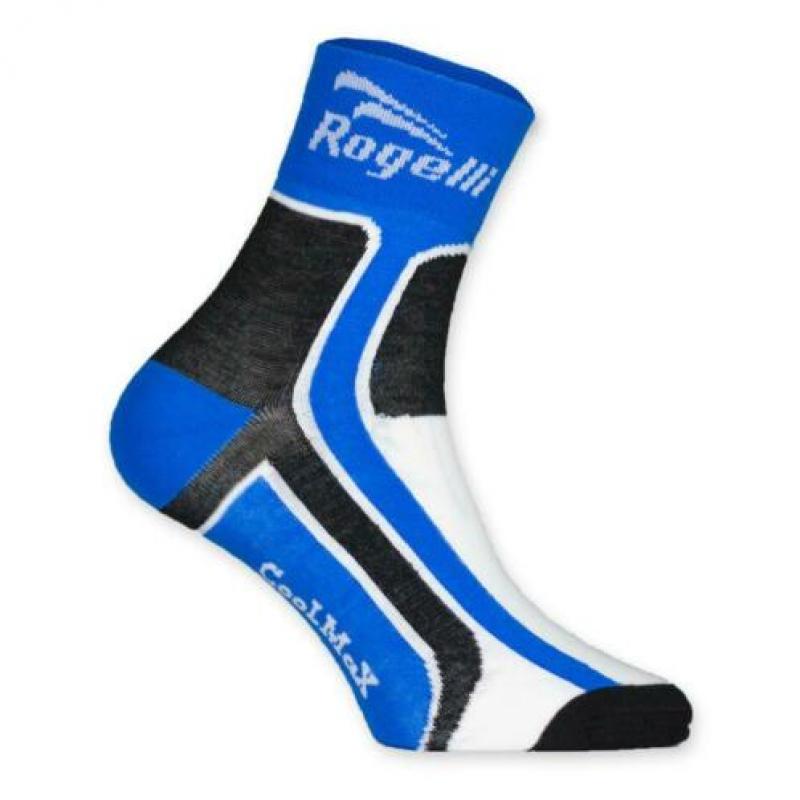 Fietssokken rood zwart blauw en Rogelli RCS-03,
