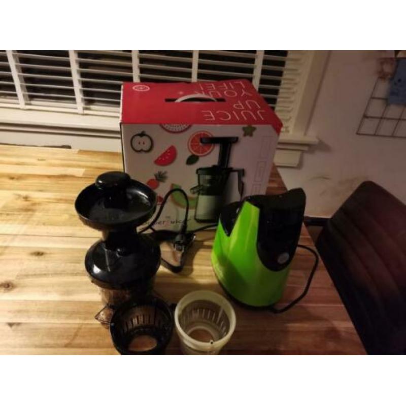 Superjuicer slowjuicer, incl flesjes