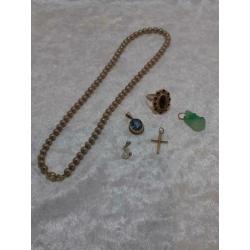 Lotje gouden sieraden met parel en edelsteen 14 KR
