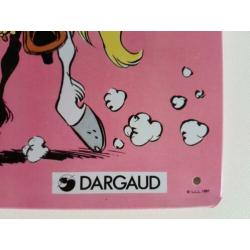 metalen bord Lucky Luke, la fiancée de Lucky Luke, 28 x 40