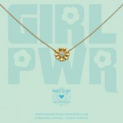 Heart to get b383suz17g bracelet sunflower zirkon girlpower