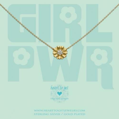 Heart to get b383suz17g bracelet sunflower zirkon girlpower