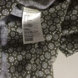 Groen jurkje van h&m maat 36 (viscose)