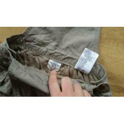Leuke beige salopette jurk, mt.74
