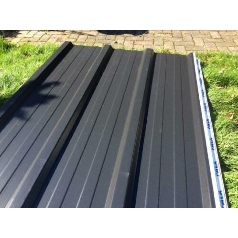 1 Eco Falk dakplaat trapezium antraciet damwandplaat