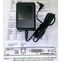 HP 0950-3170 13V 0.3A JetDirect 300X, EX Plus Server Adapter