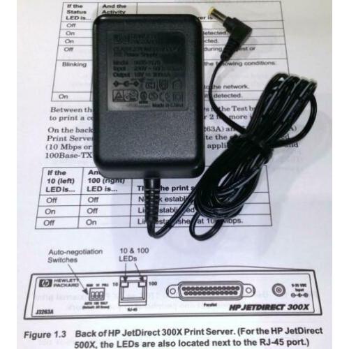 HP 0950-3170 13V 0.3A JetDirect 300X, EX Plus Server Adapter