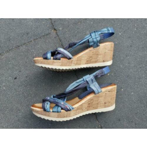 CYPRES damessandaal blauw, maat 37