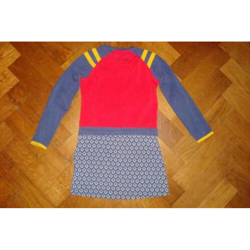 Chaos and Order jurkje rood geel blauw bloemetjes streep 122