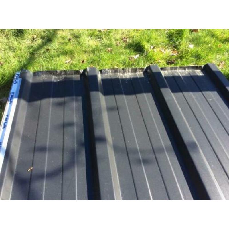 1 Eco Falk dakplaat trapezium antraciet damwandplaat