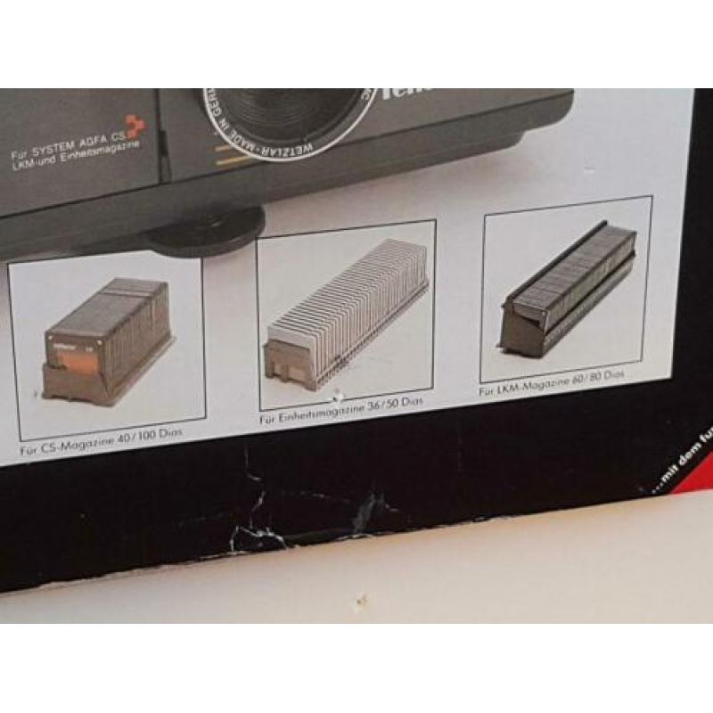 diaprojector en scherm