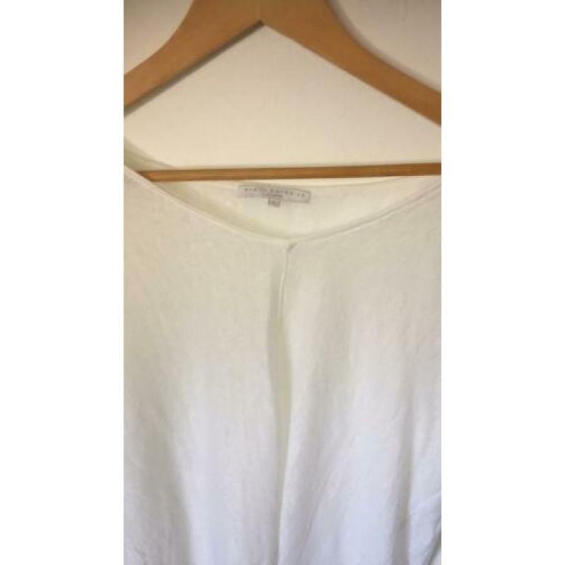 Eve in Paradiso shirt top wit maat L zgan linnen