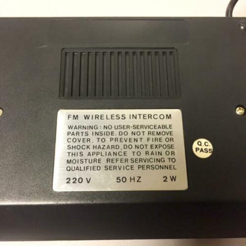 Vendomatic FM 3 Channel Wireless Intercom vintage