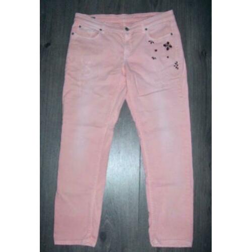 Leuke Cambio jeans spijkerbroek met swarovski steentjes 44