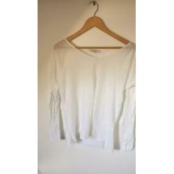 Eve in Paradiso shirt top wit maat L zgan linnen