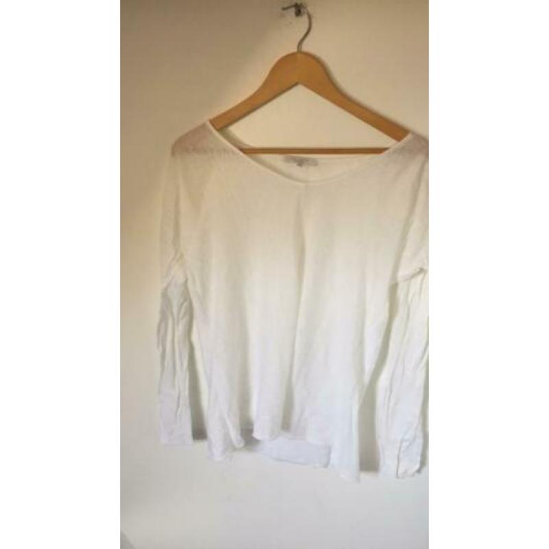Eve in Paradiso shirt top wit maat L zgan linnen