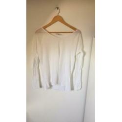 Eve in Paradiso shirt top wit maat L zgan linnen