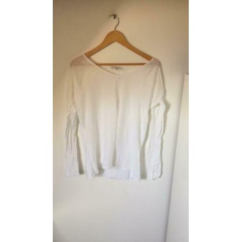 Eve in Paradiso shirt top wit maat L zgan linnen