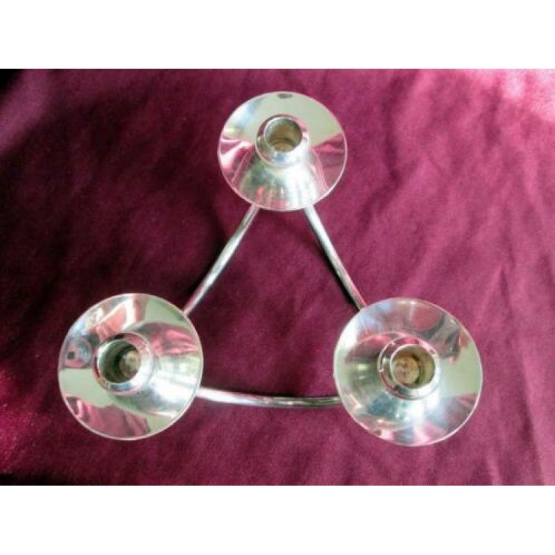 Design Deens silverplated kandelaar Berg gemerkt modern