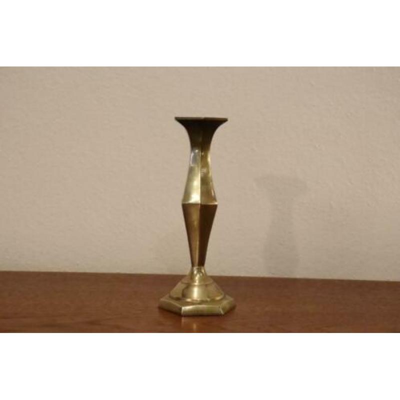vintage hollywood regency messing kandelaar kandelaren koper