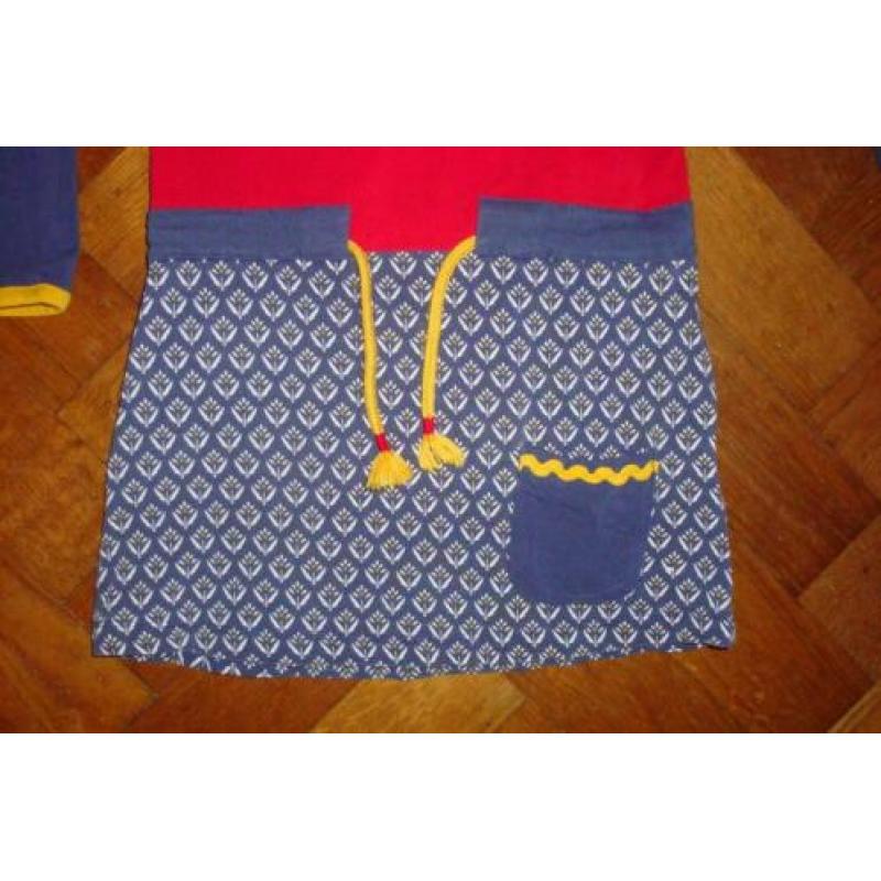 Chaos and Order jurkje rood geel blauw bloemetjes streep 122