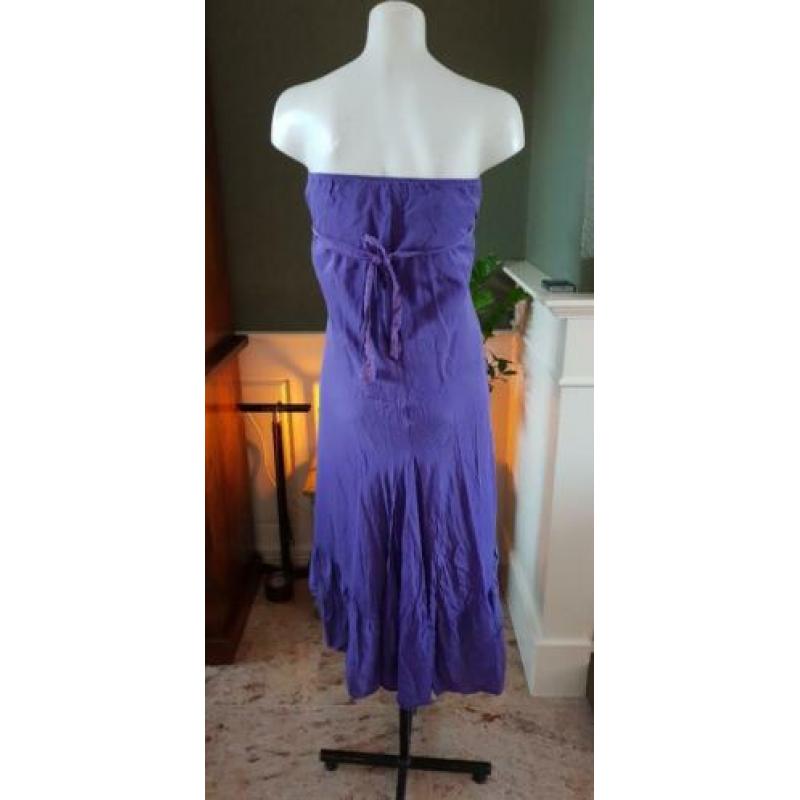 ZGAN paarse STUDIO ANNELOES jurk M 38/40, zijde jurkje paars