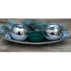 3 Potjes (plankje) voor kerststukje