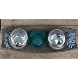 3 Potjes (plankje) voor kerststukje