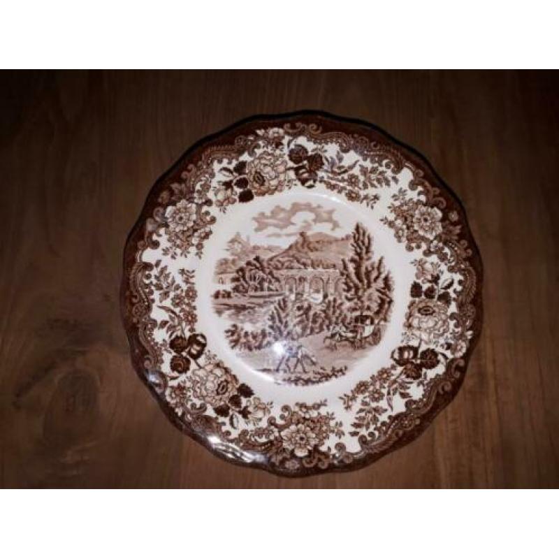 Avon Scenes bruin ontbijtborden (dessertbord)