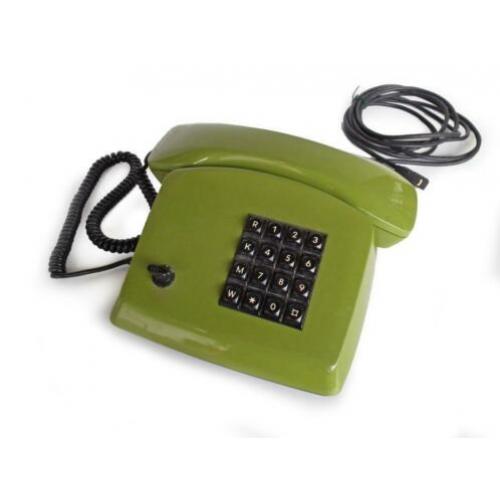 retro groene telefoon