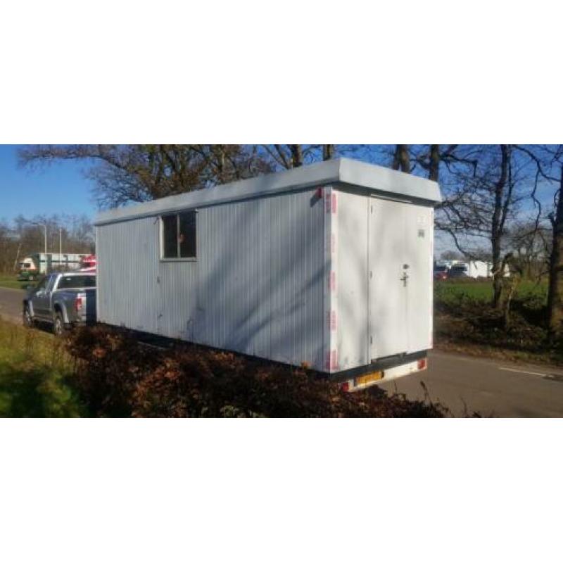 Schamel snelverkeer schaftkeet, schaftwagen of pipowagen.