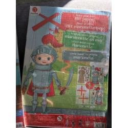 2 leuke knutsel pakketjes Marionetpop piraat ridder