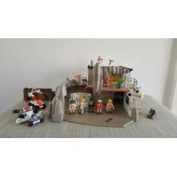 Zeer uitgebreide set Playmobil topagents hoofdkwartier 4875