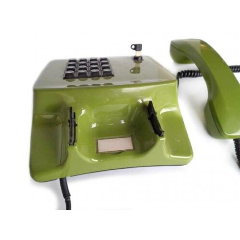retro groene telefoon