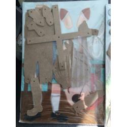 2 leuke knutsel pakketjes Marionetpop piraat ridder