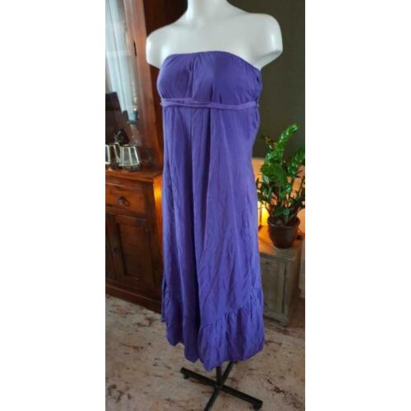 ZGAN paarse STUDIO ANNELOES jurk M 38/40, zijde jurkje paars