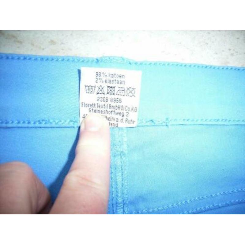 Nieuwe lange broek voorjaar/zomer maat 40 + kaartje blauw