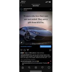 Motiverende pagina Instagram.