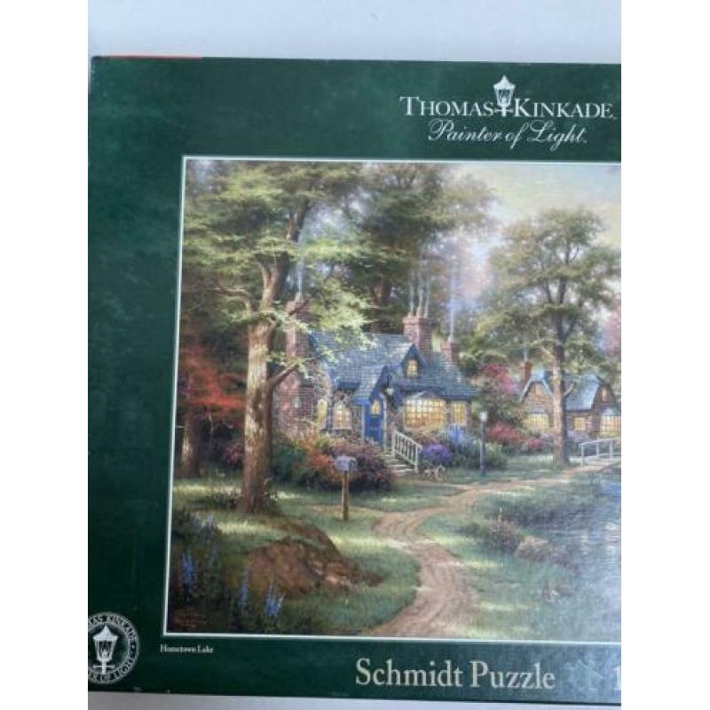 Puzzel thomas kinkade schmidt hometown lake NIEUW