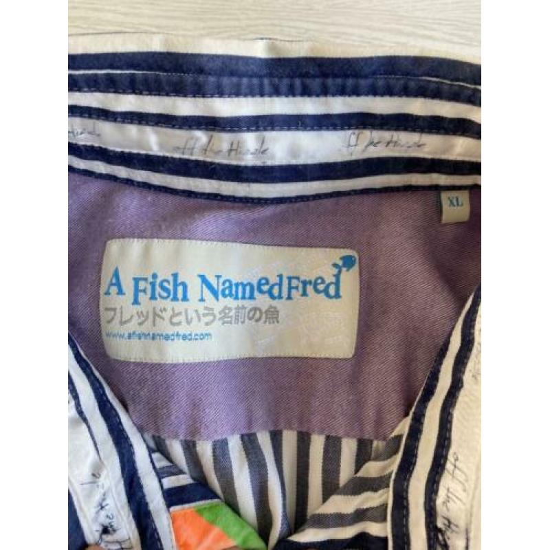Leuk overhemd van a fish named Fred maat XL