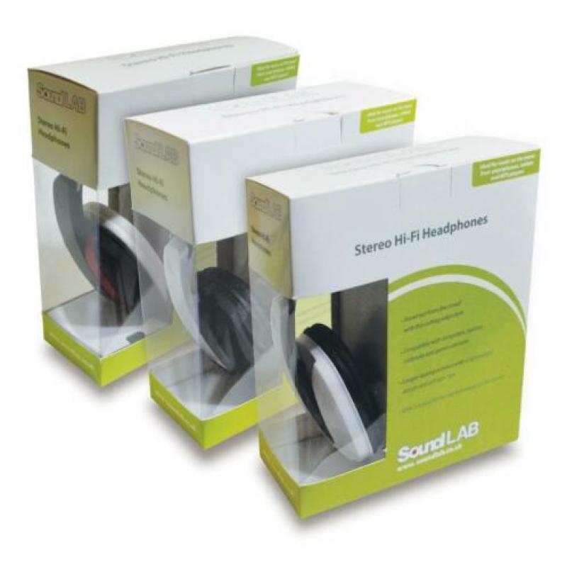 Hoofdtelefoon wit/zwart