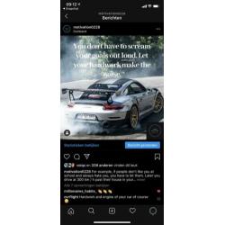 Motiverende pagina Instagram.