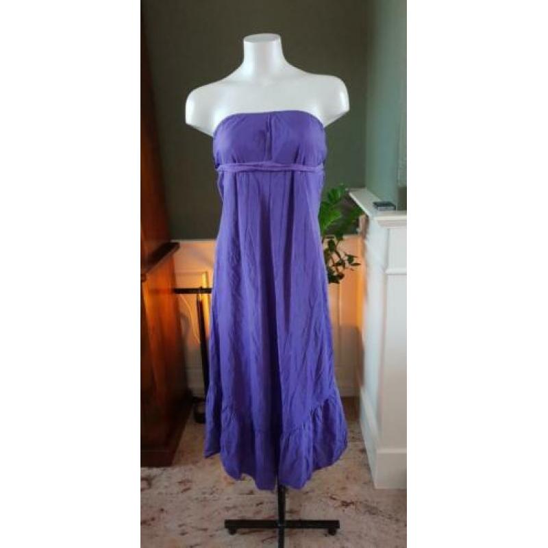 ZGAN paarse STUDIO ANNELOES jurk M 38/40, zijde jurkje paars