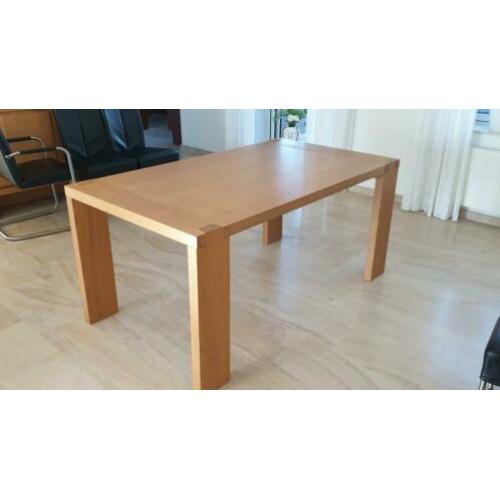 Blank eiken eetkamertafel, salontafel en hoektafel