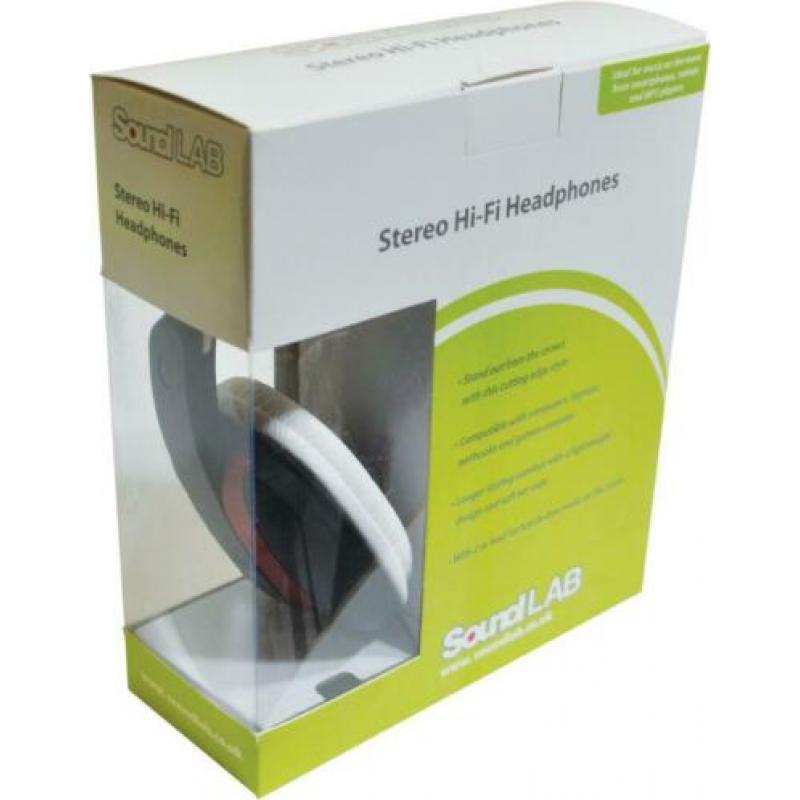 Hoofdtelefoon wit/zwart