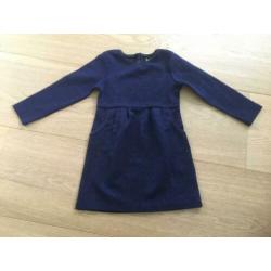 Supermooie nieuwe jurk Petit Louie blauw glitter 86 92