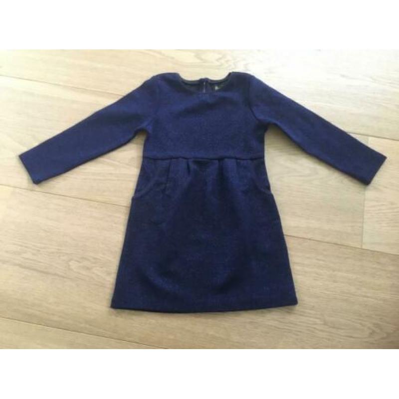 Supermooie nieuwe jurk Petit Louie blauw glitter 86 92